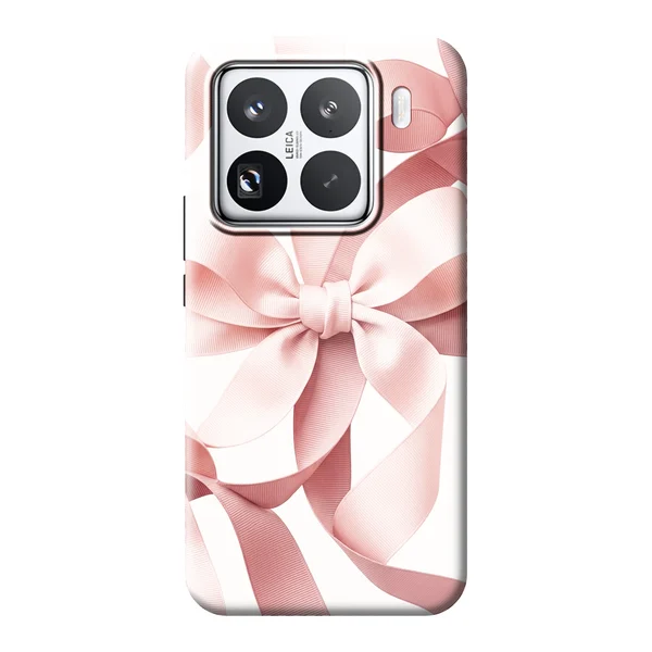 Blush Pink Ribbon Strap Bow case