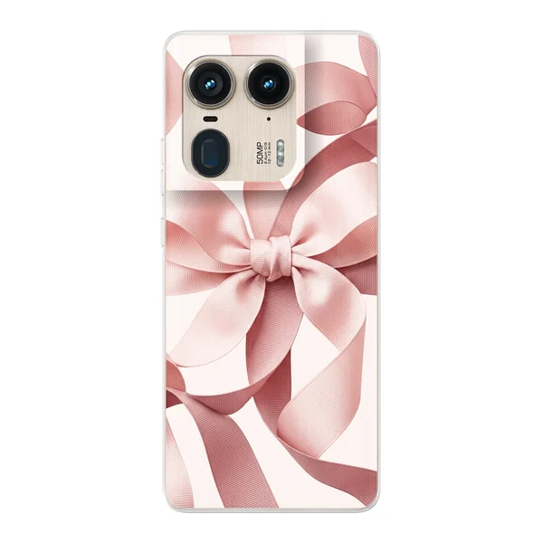 Blush Pink Ribbon Strap Bow case