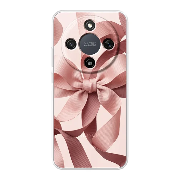 Blush Pink Ribbon Strap Bow case