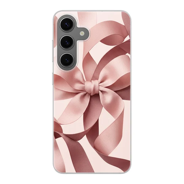 Blush Pink Ribbon Strap Bow case