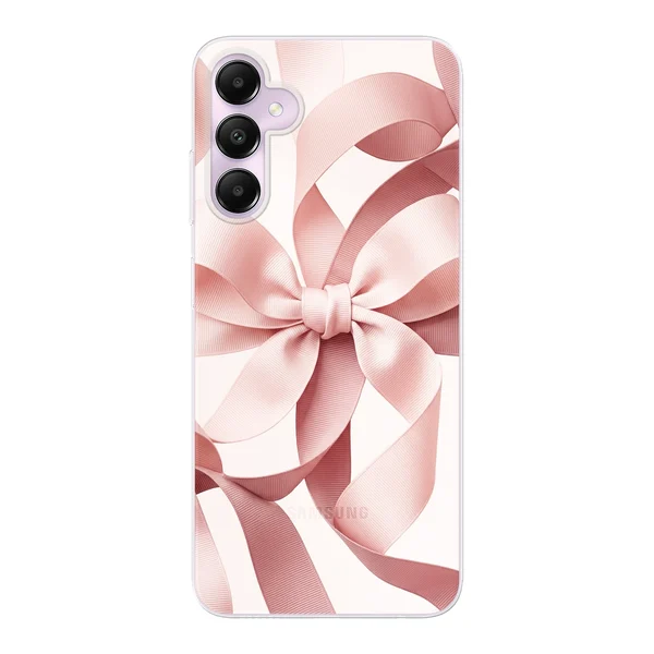 Blush Pink Ribbon Strap Bow case