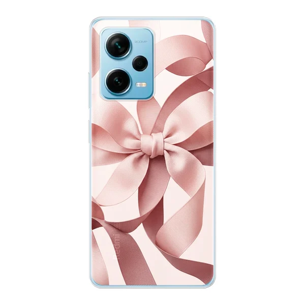 Blush Pink Ribbon Strap Bow case