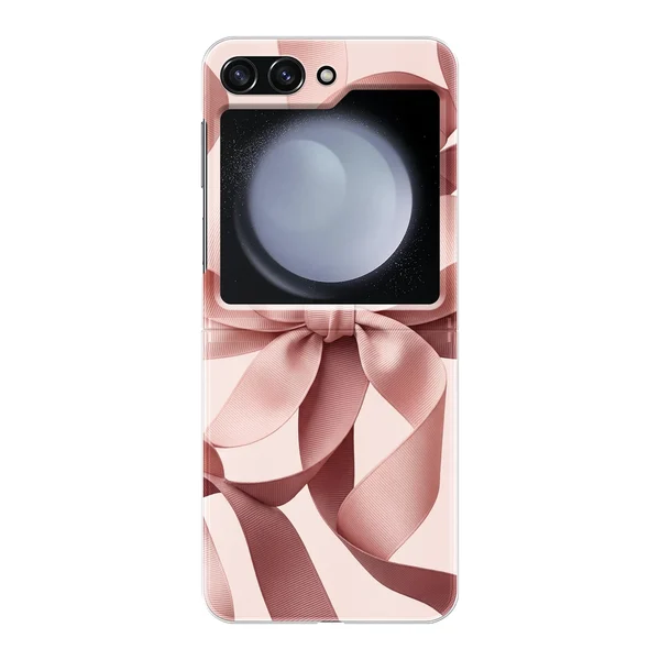 Blush Pink Ribbon Strap Bow case