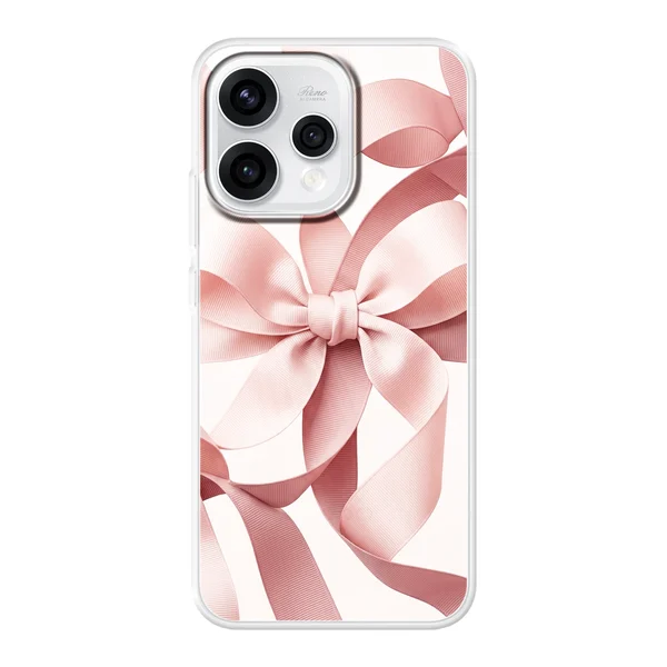 Blush Pink Ribbon Strap Bow case