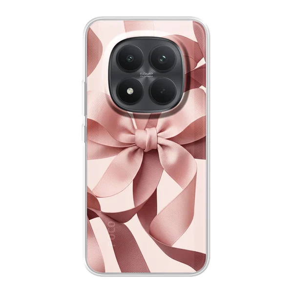 Blush Pink Ribbon Strap Bow case
