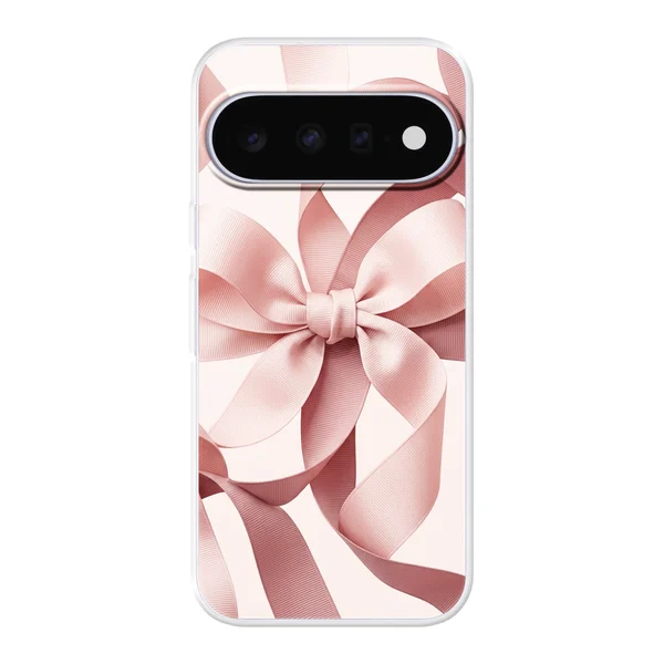 Blush Pink Ribbon Strap Bow case