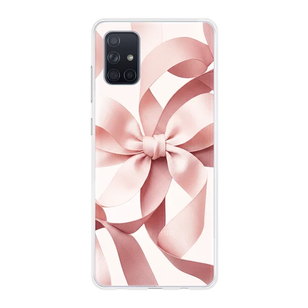 Blush Pink Ribbon Strap Bow case