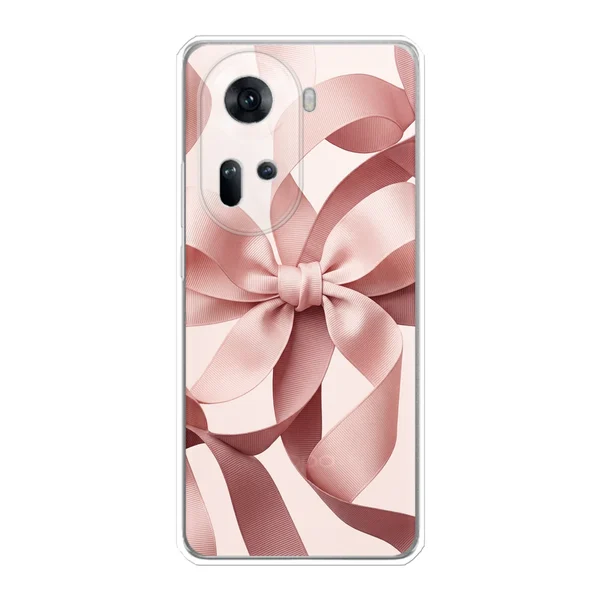 Blush Pink Ribbon Strap Bow case