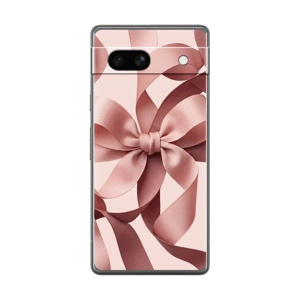 Blush Pink Ribbon Strap Bow case