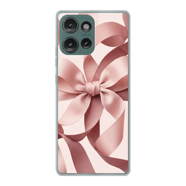 Blush Pink Ribbon Strap Bow case
