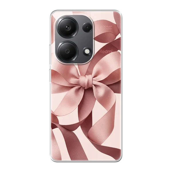 Blush Pink Ribbon Strap Bow case