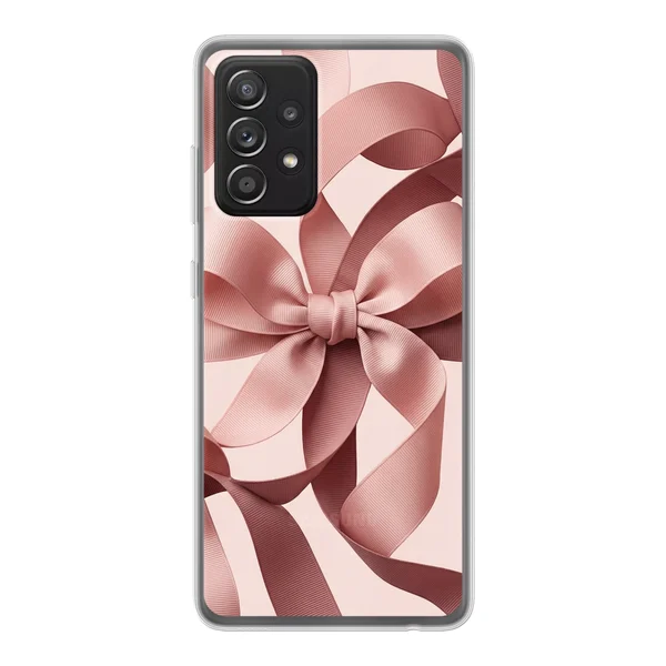 Blush Pink Ribbon Strap Bow case