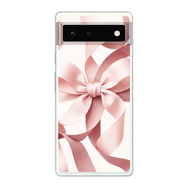 Blush Pink Ribbon Strap Bow case