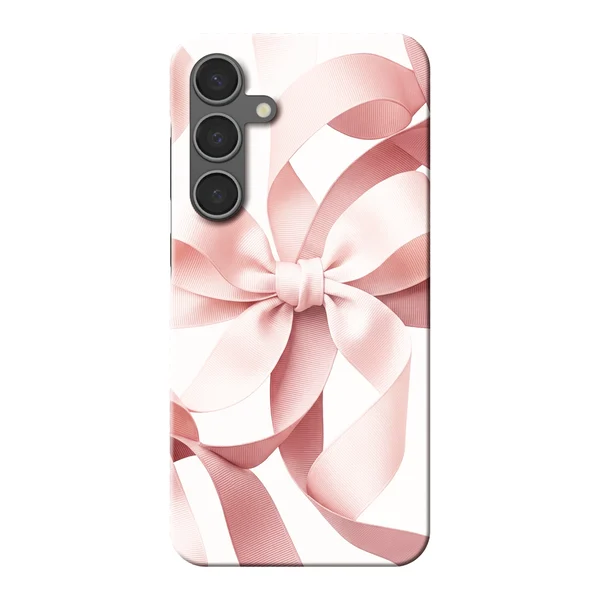 Blush Pink Ribbon Strap Bow Design case