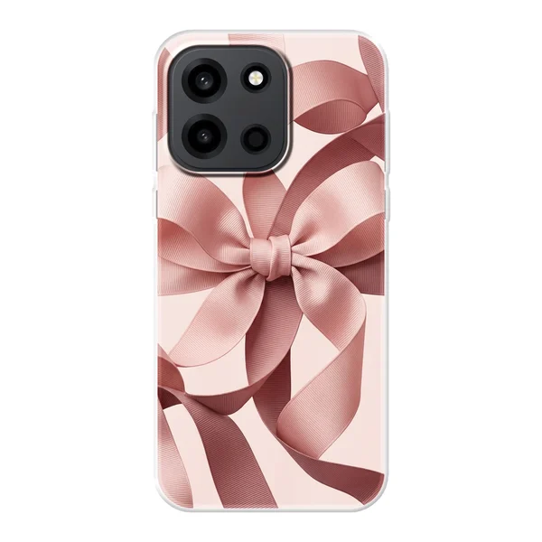 Blush Pink Ribbon Strap Bow case