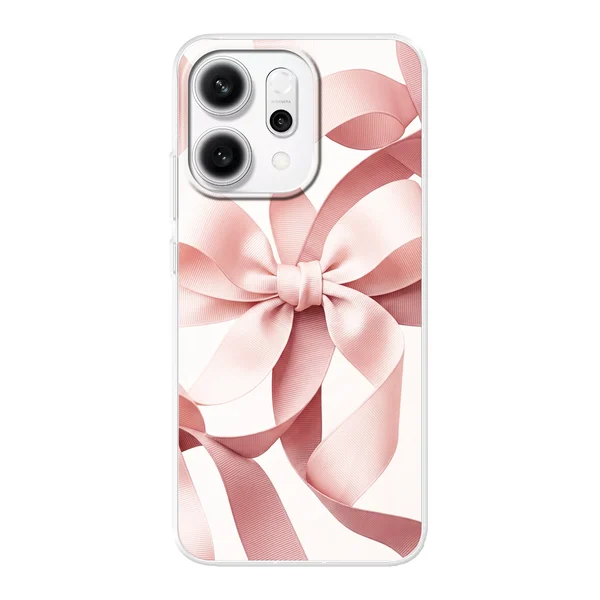 Blush Pink Ribbon Strap Bow case