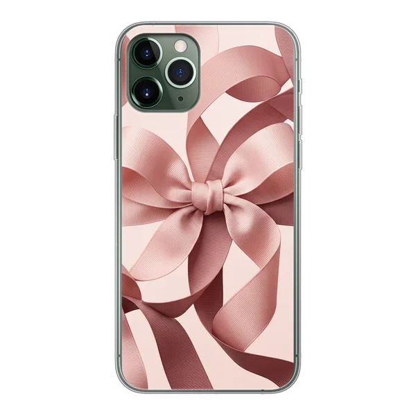 Blush Pink Ribbon Strap Bow case