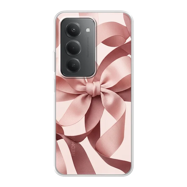Blush Pink Ribbon Strap Bow case