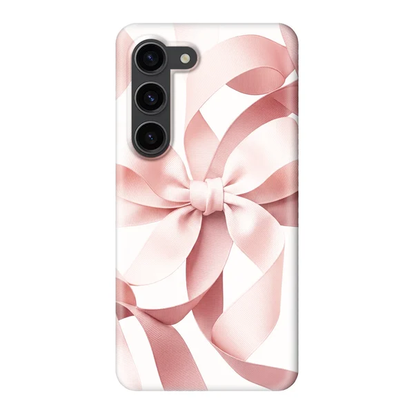Blush Pink Ribbon Strap Bow Design case