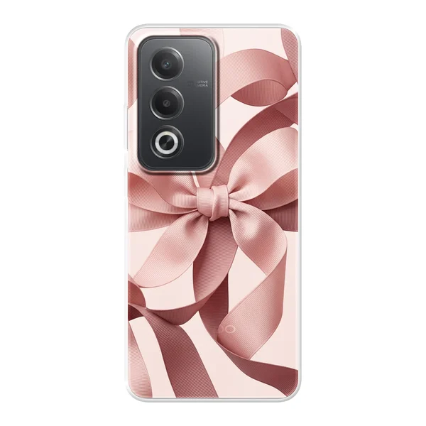Blush Pink Ribbon Strap Bow case