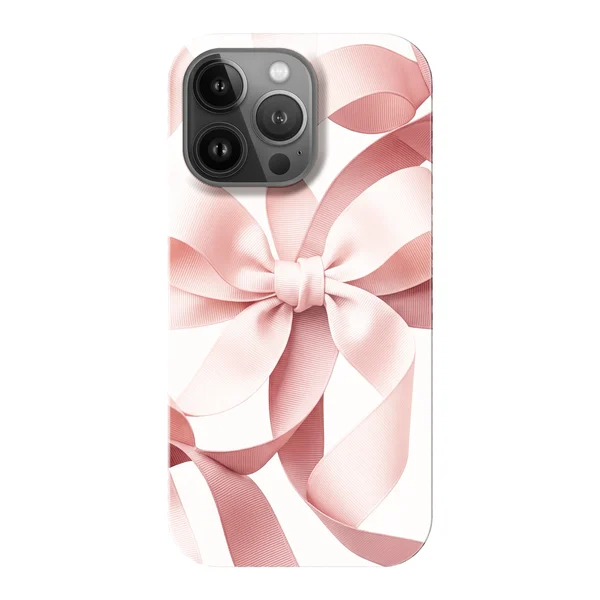 Blush Pink Ribbon Strap Bow Design case