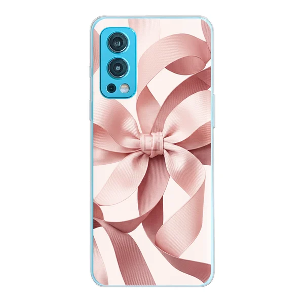 Blush Pink Ribbon Strap Bow case
