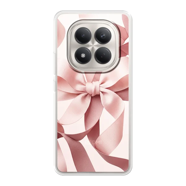 Blush Pink Ribbon Strap Bow case