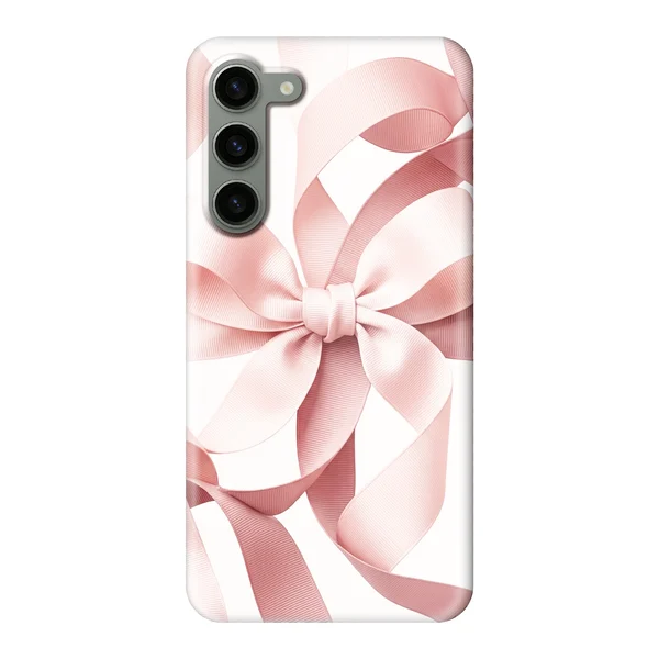Blush Pink Ribbon Strap Bow Design case