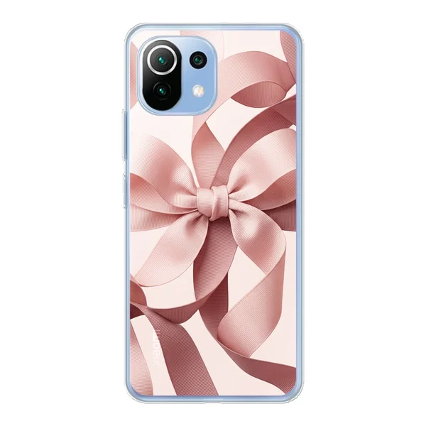 Blush Pink Ribbon Strap Bow case