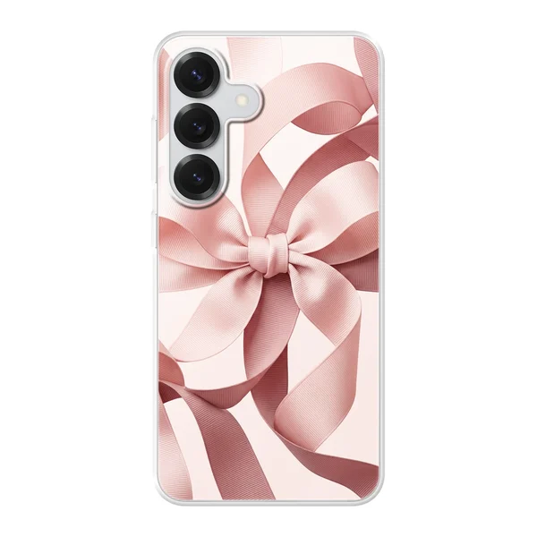 Blush Pink Ribbon Strap Bow case