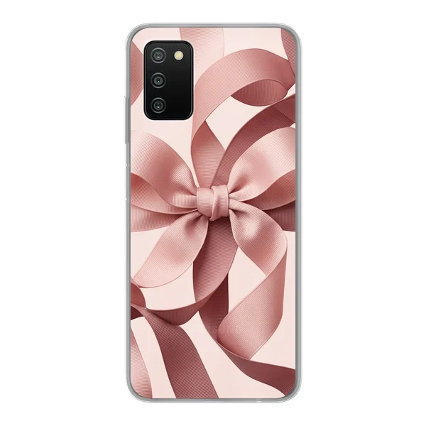 Blush Pink Ribbon Strap Bow case