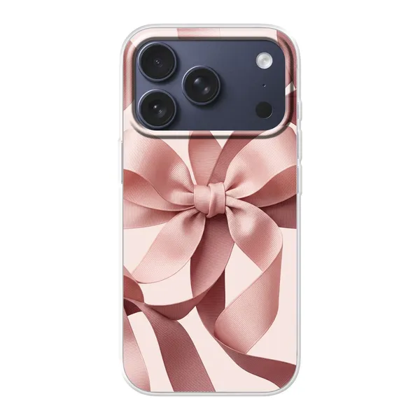 Blush Pink Ribbon Strap Bow case