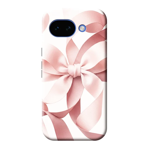 Blush Pink Ribbon Strap Bow case