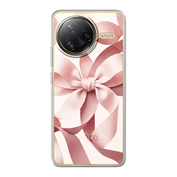 Blush Pink Ribbon Strap Bow case