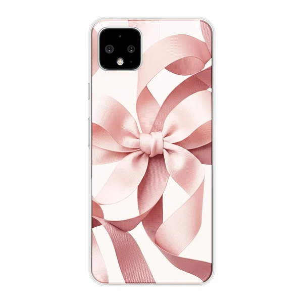 Blush Pink Ribbon Strap Bow case