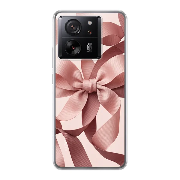 Blush Pink Ribbon Strap Bow case