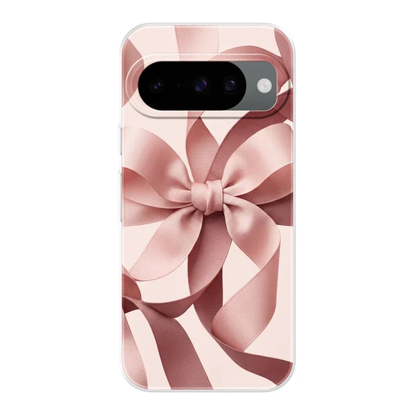 Blush Pink Ribbon Strap Bow case