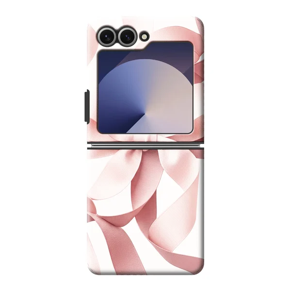 Blush Pink Ribbon Strap Bow case