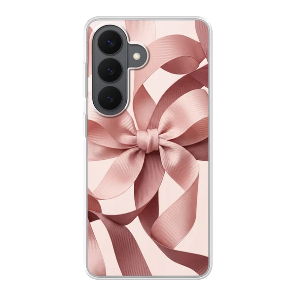 Blush Pink Ribbon Strap Bow case