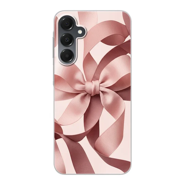 Blush Pink Ribbon Strap Bow case