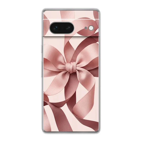 Blush Pink Ribbon Strap Bow case