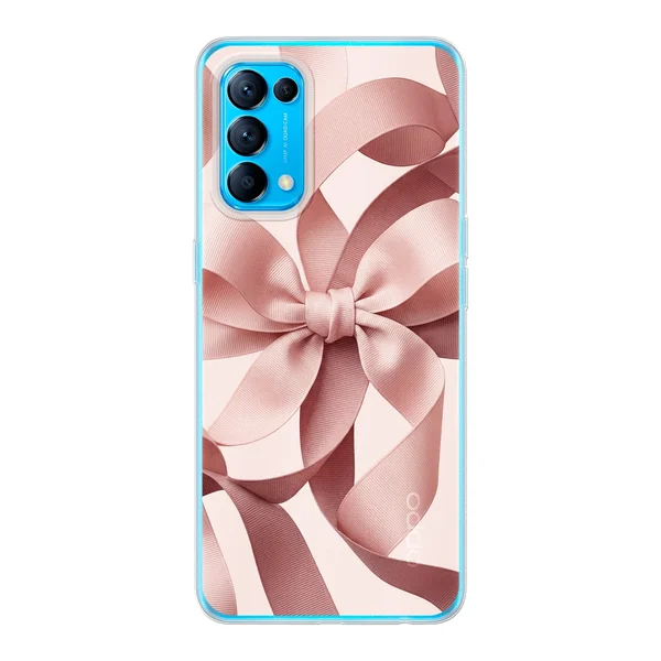 Blush Pink Ribbon Strap Bow case