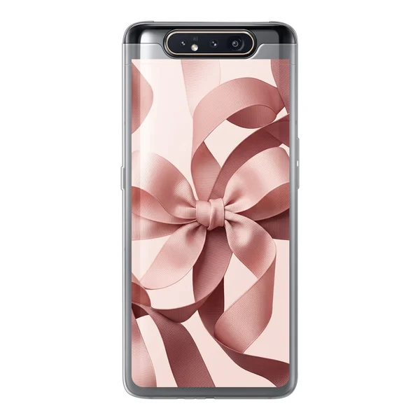 Blush Pink Ribbon Strap Bow case
