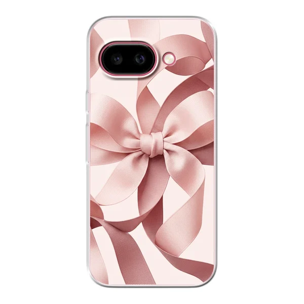 Blush Pink Ribbon Strap Bow case