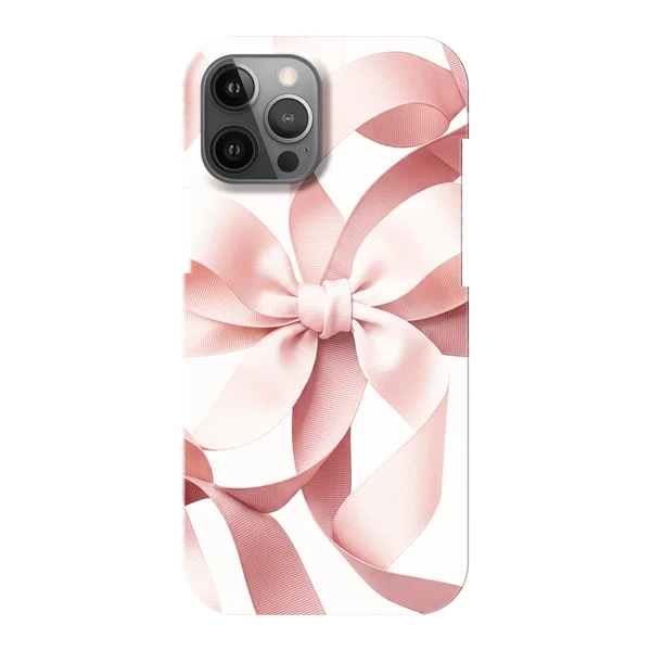 Blush Pink Ribbon Strap Bow Design case