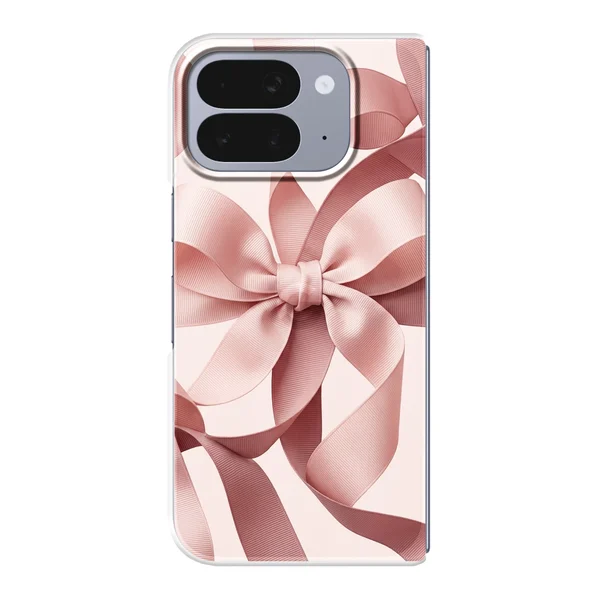 Blush Pink Ribbon Strap Bow case