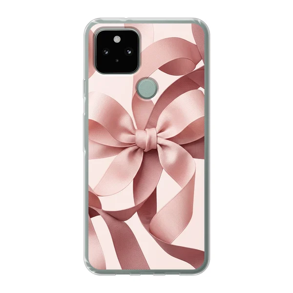Blush Pink Ribbon Strap Bow case