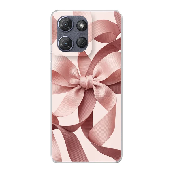 Blush Pink Ribbon Strap Bow case