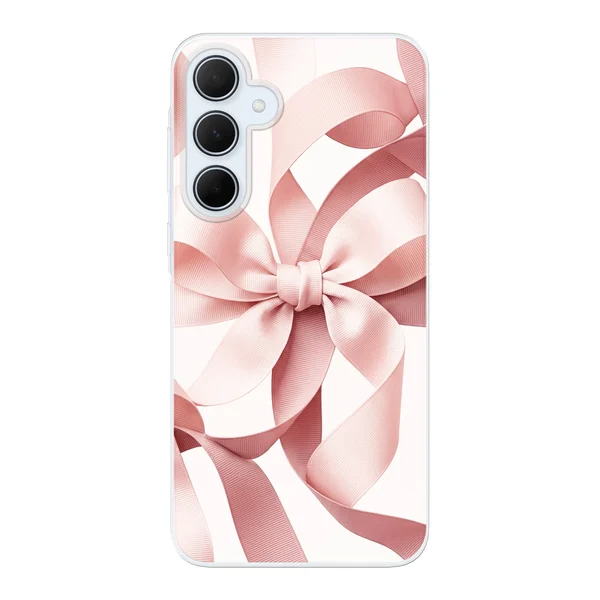 Blush Pink Ribbon Strap Bow case