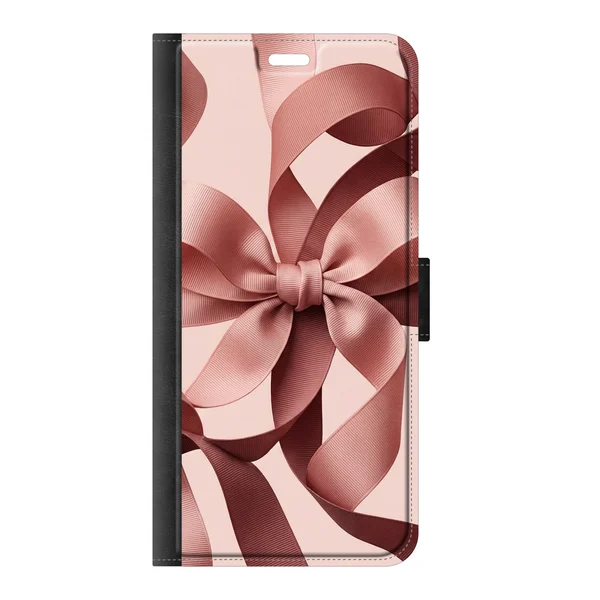 Blush Pink Ribbon Strap Bow case
